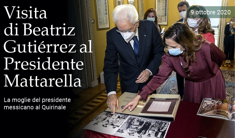 Visita di Beatriz Gutirrez Mller al presidente Mattarella