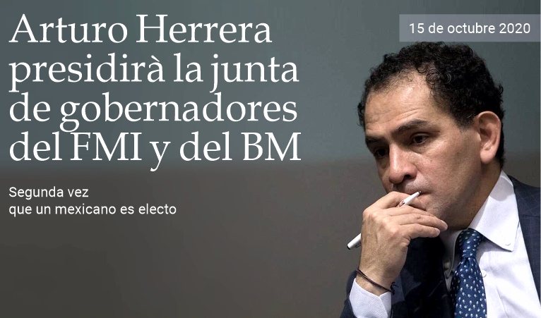 Arturo Herrera presidir a los gobernadores del FMI y BM