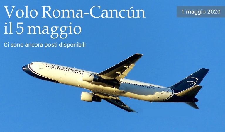 Volo Roma-Cancn il 5 maggio