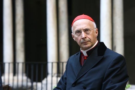 Il Cardinale Angelo Bagnasco, Presidente della Conferenza Episcopale.