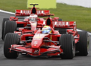 Massa e Raikkonen a Magny Cours