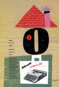 1954. Pubblicit� del modello Lettera 22.