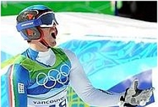 La delusione di Werner Heel al traguardo.