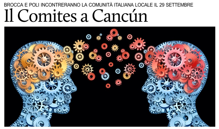 Comites, incontro con la comunit italiana a Cancn il 29 settembre.