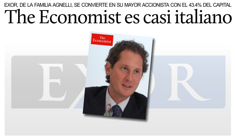 The Economist: Exor �de la familia Agnelli� ser� el principal accionista.