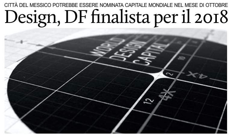 Citt� del Messico potrebbe essere la Capitale Mondiale del Design 2018.
