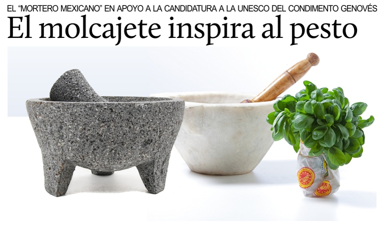 El molcajete mexicano inspira al pesto genov�s para la UNESCO.