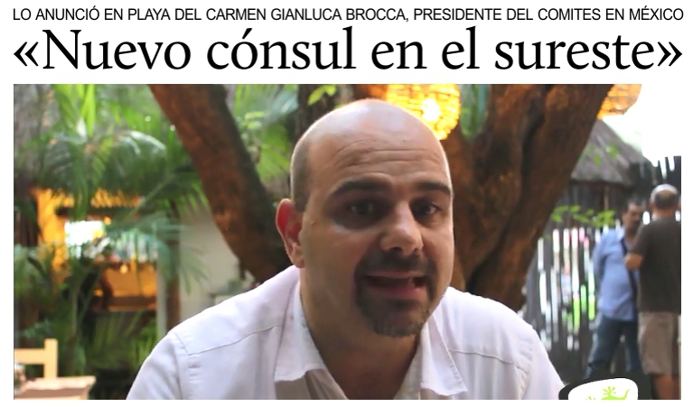 Nuevo c�nsul honorario de Italia en el sureste mexicano.