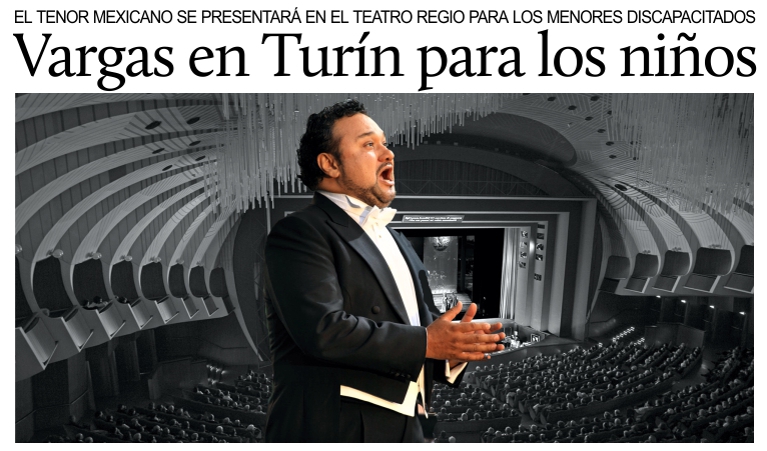 Ramn Vargas en concierto en Turn para los nios discapacitados.
