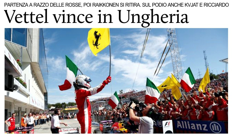 Rivincita Ferrari: Vettel trionfa in Ungheria.