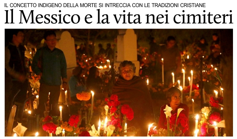 I messicani portano la vita nei cimiteri.