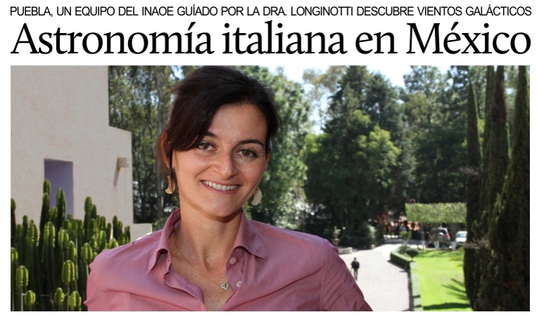 M�xico, un equipo gu�ado por una italiana descubre el �viento� que apaga las estrellas.