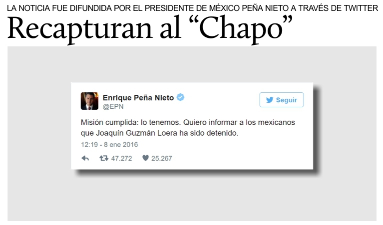 M�xico, recapturan al �Chapo� Guzm�n.