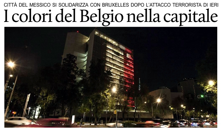 I colori del Belgio a Citt� del Messico.