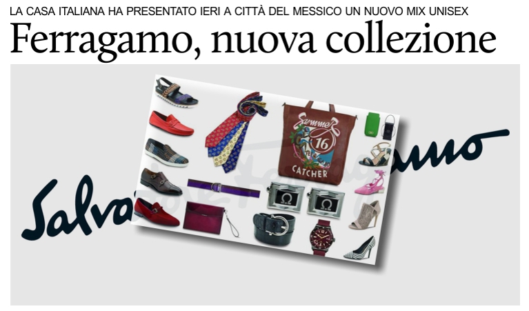Ferragamo presenta in Messico la nuova collezione.