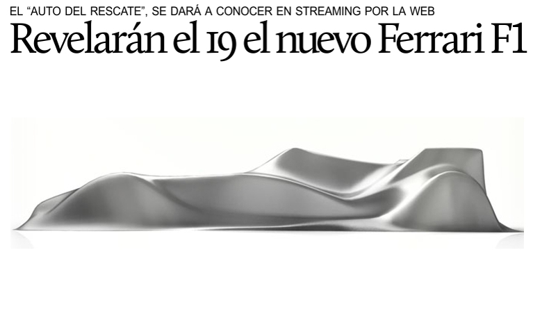 El 19 de febrero dar�n a conocer en directo por la web el nuevo Ferrari F1.