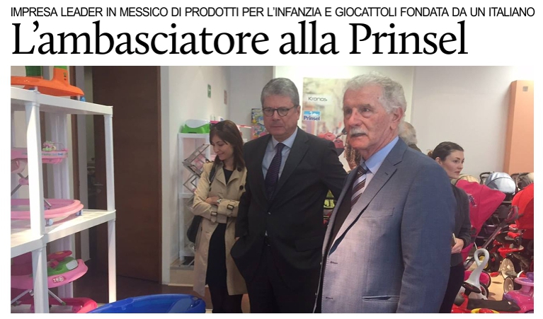 L�ambasciatore Busacca ha visitato la Prinsel, dell'imprenditore italiano Enrico Pagani.