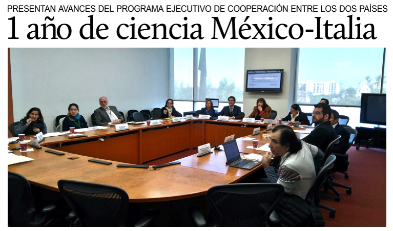 Cooperacin cientfica entre Italia y Mxico: presentan los resultados del primer ao.