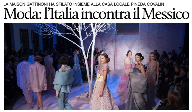 Gattinoni sfila con Pineda Covaln a Citt del Messico.