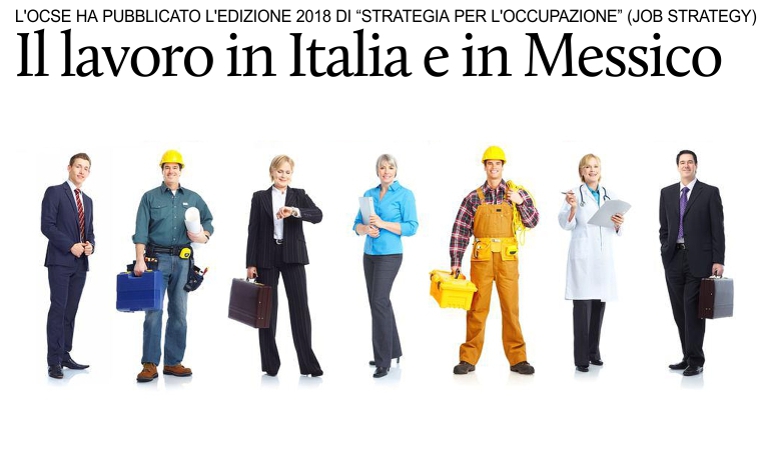 Il lavoro in Italia e in Messico.