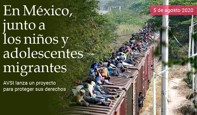En M�xico, junto a los ni�os y j�venes migrantes