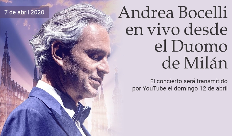 Andrea Bocelli en vivo desde el Duomo de Mil�n