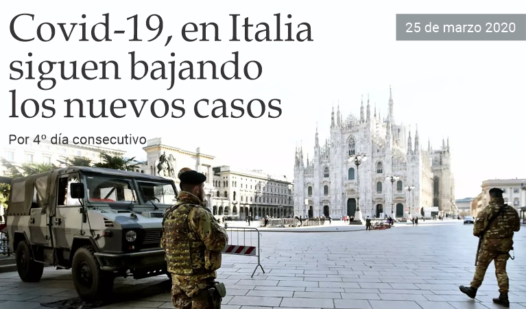 En Italia siguen bajando los nuevos casos