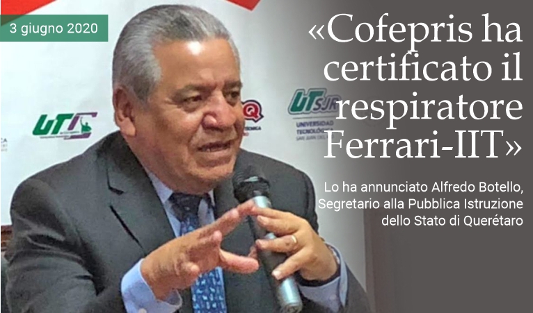 �Cofepris ha certificato il respiratore FI5�
