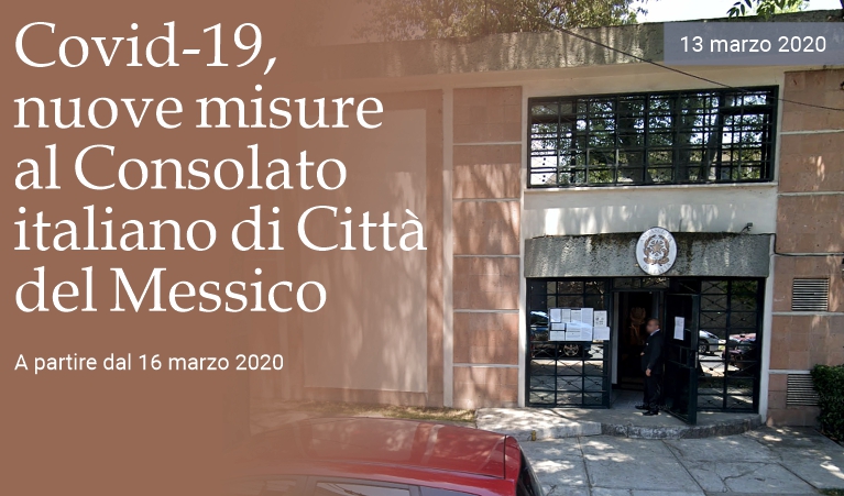 Covid-19, nuove misure al Consolato italiano