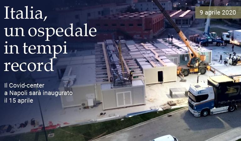 Italia, un ospedale in tempi record
