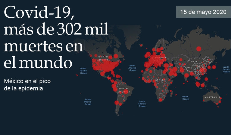 Covid-19, ms de 302 mil muertes en el mundo