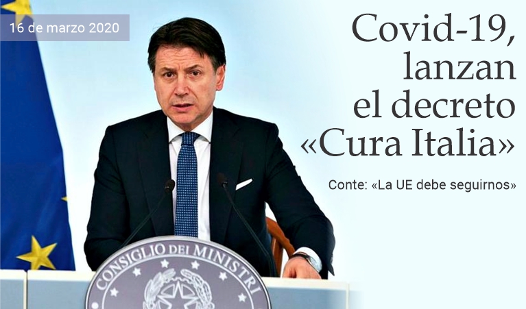 Covid-19, lanzan el decreto �cura-Italia�
