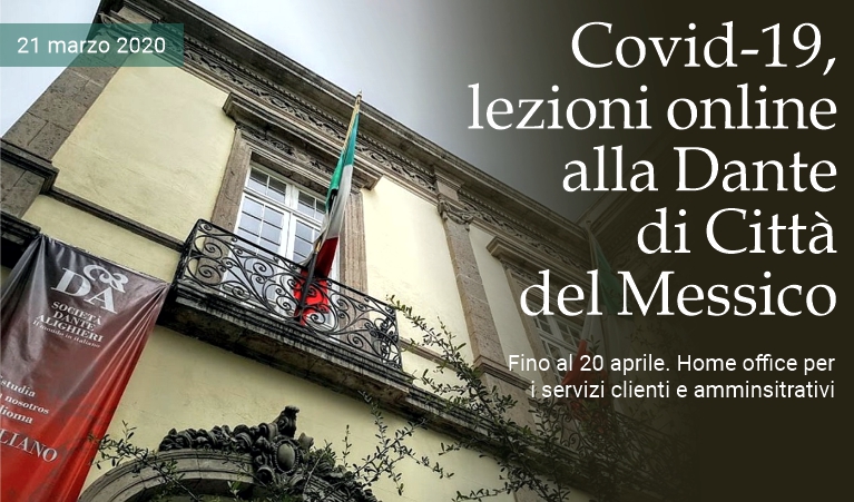 Covid-19, lezioni online alla Dante di Citt� del Messico