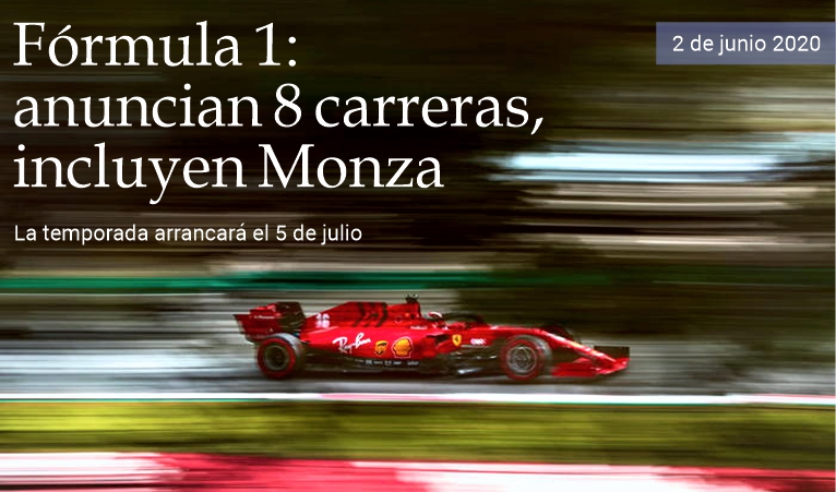 F1: oficializan 8 GP