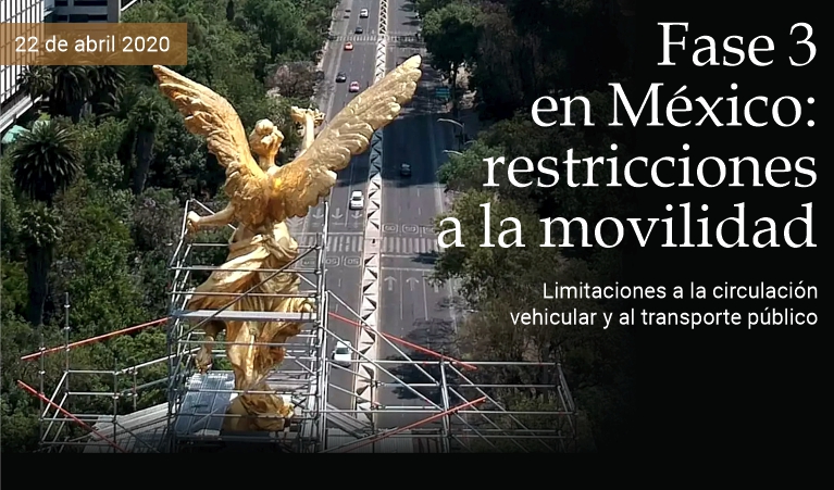 Fase 3 en M�xico, restricciones a la movilidad