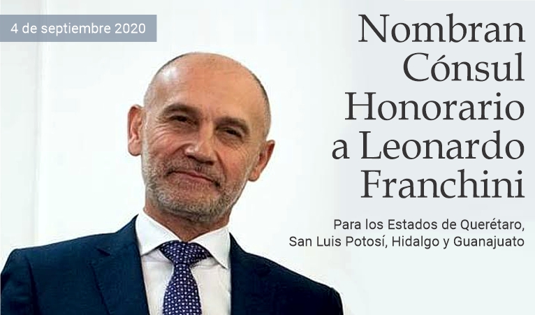 Nombran C�nsul Hononario a Leonardo Franchini