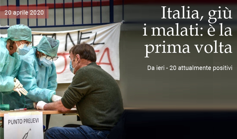 Italia, gi i malati:  la prima volta