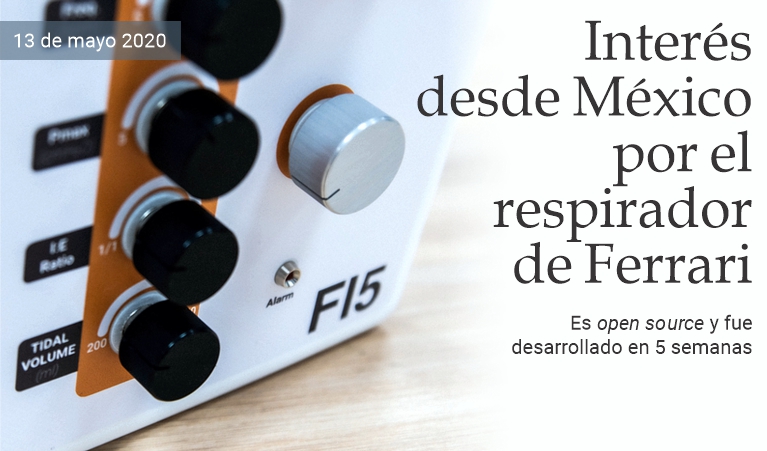 Inter�s desde M�xico por el respirador de Ferrari