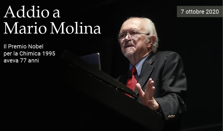 Addio a Mario Molina