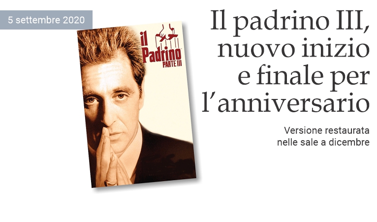 Il padrino III: nuovo inizio e finale per l'anniversario