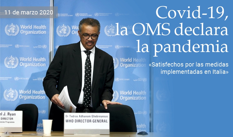 Covid-19, la OMS declara la pandemia