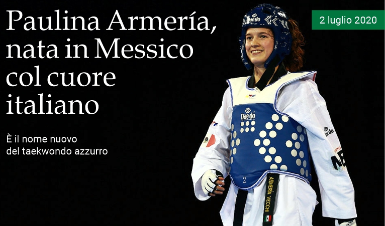 Paulina Armer�a, nata in Messico col cuore italiano