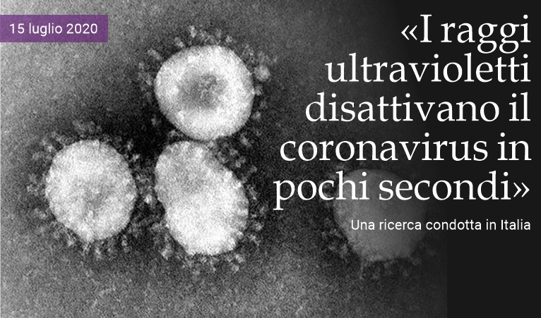�I raggi ultravioletti disattivano il coronavirus�