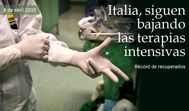 Italia, siguen bajando las terapias intensivas