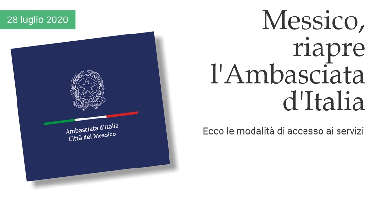 Messico, riapre l'Ambasciata d'Italia