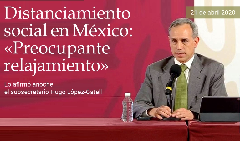 Mxico, distanciamiento social: Preocupante relajamiento