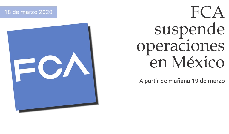 FCA suspende operaciones en M�xico
