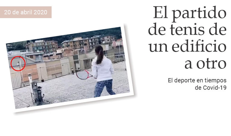 El partido de tenis de un edificio a otro