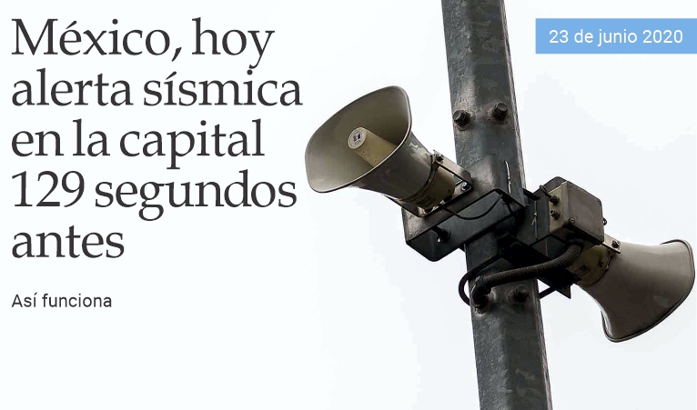 M�xico, alarma s�simica 129 segundos antes en la capital