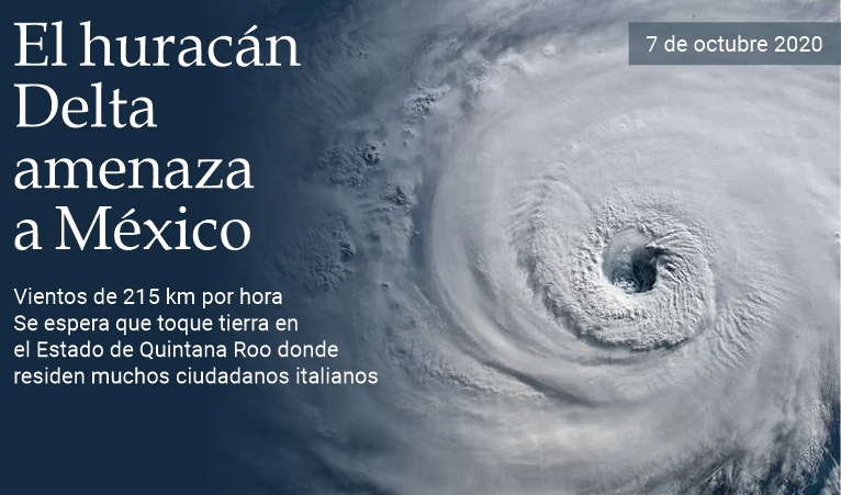 El hurac�n Delta amenaza a M�xico